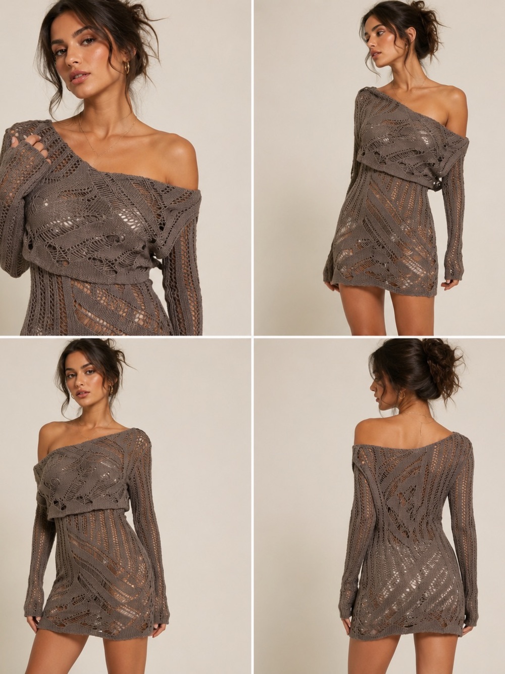 Guess Open Knit Sweater Dress Cover Up | Size S